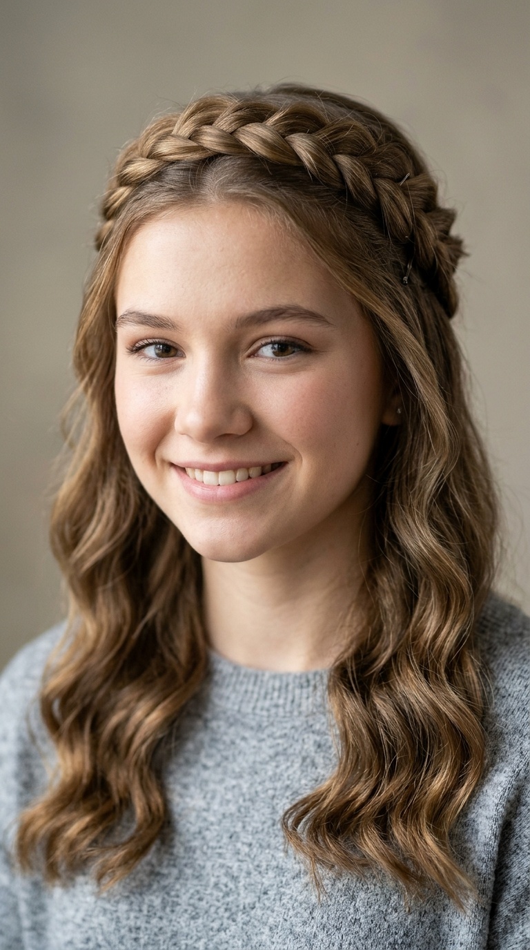 Twisted Crown Half-Up