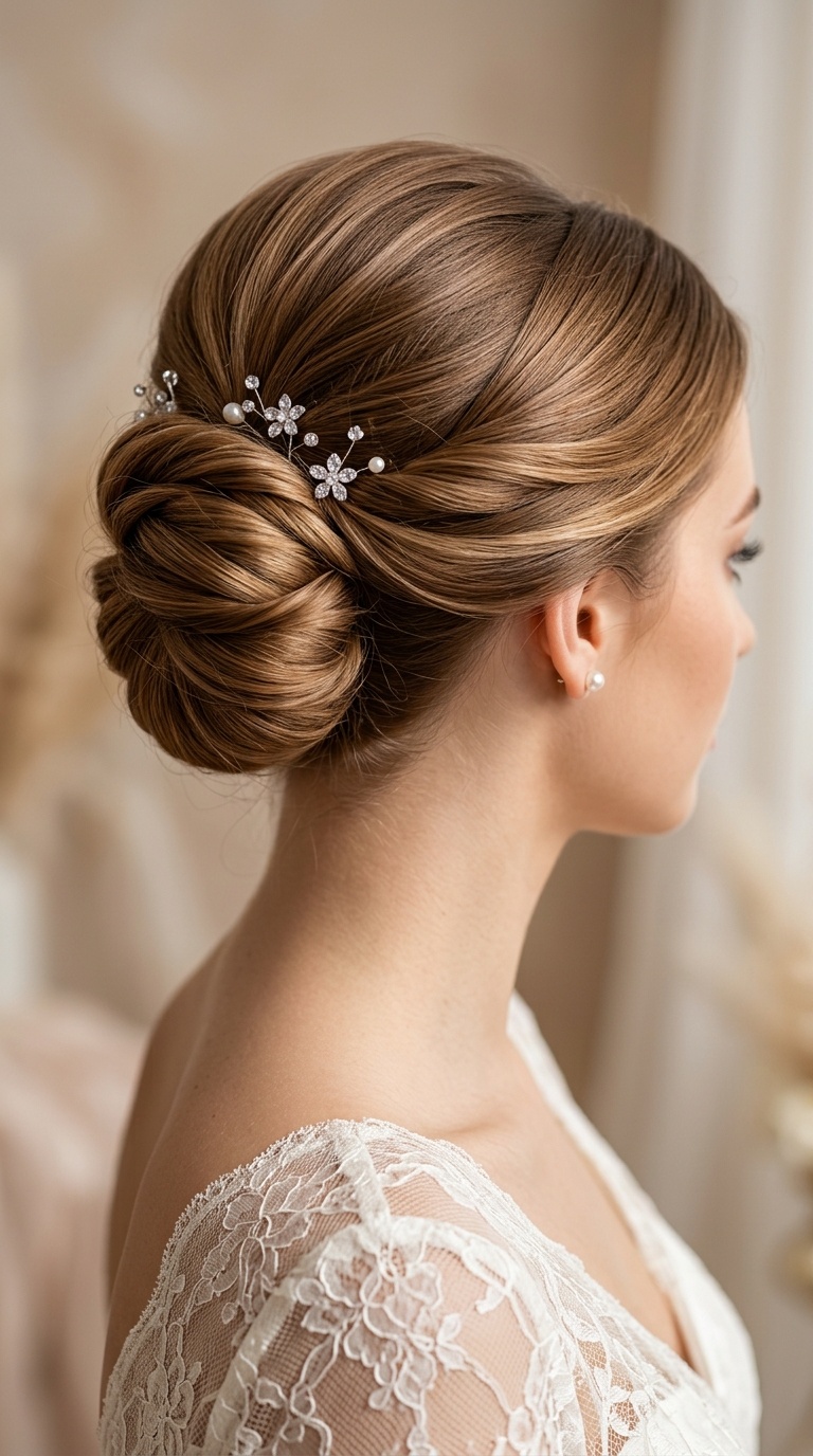 Twisted French Roll Bun