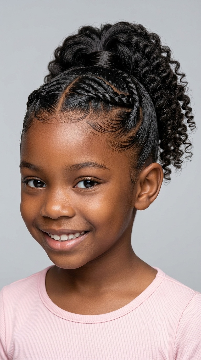 Twisted Front with High Ponytail
