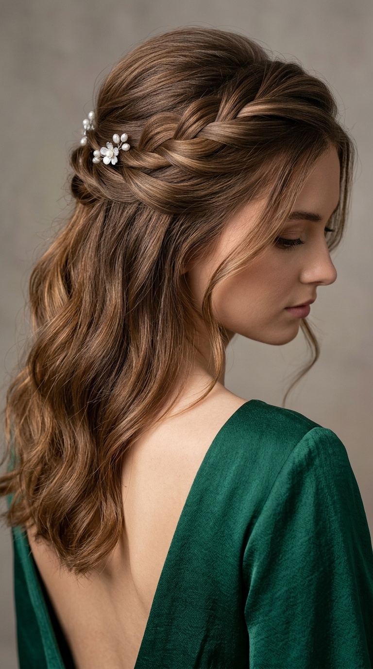Twisted Half-Up Style