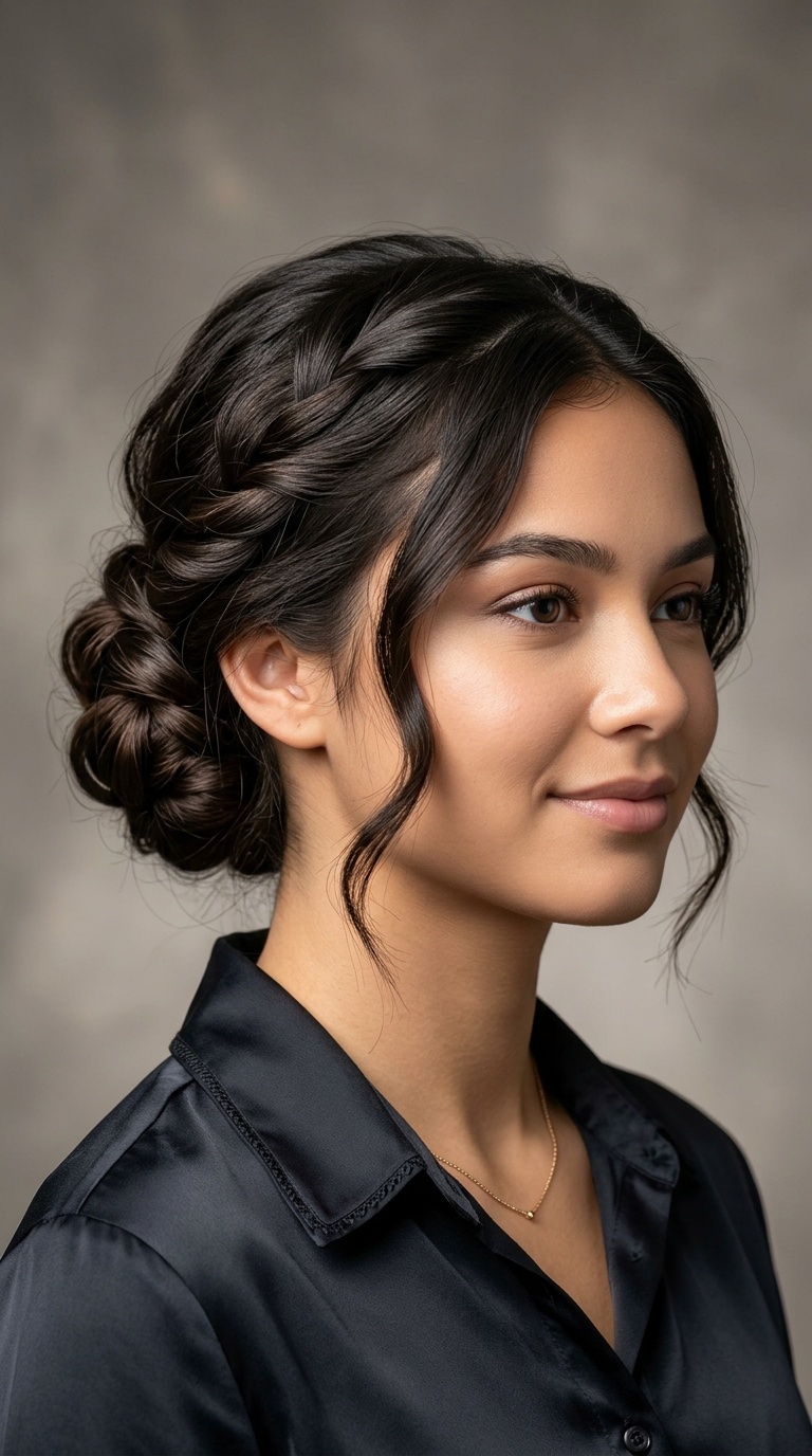 Twisted Low Bun