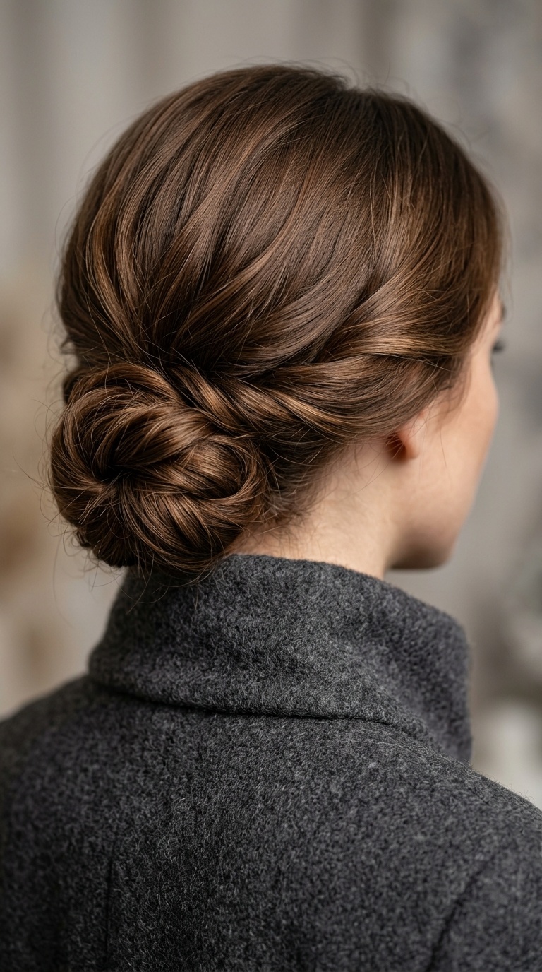 Twisted Low Bun (Chignon)