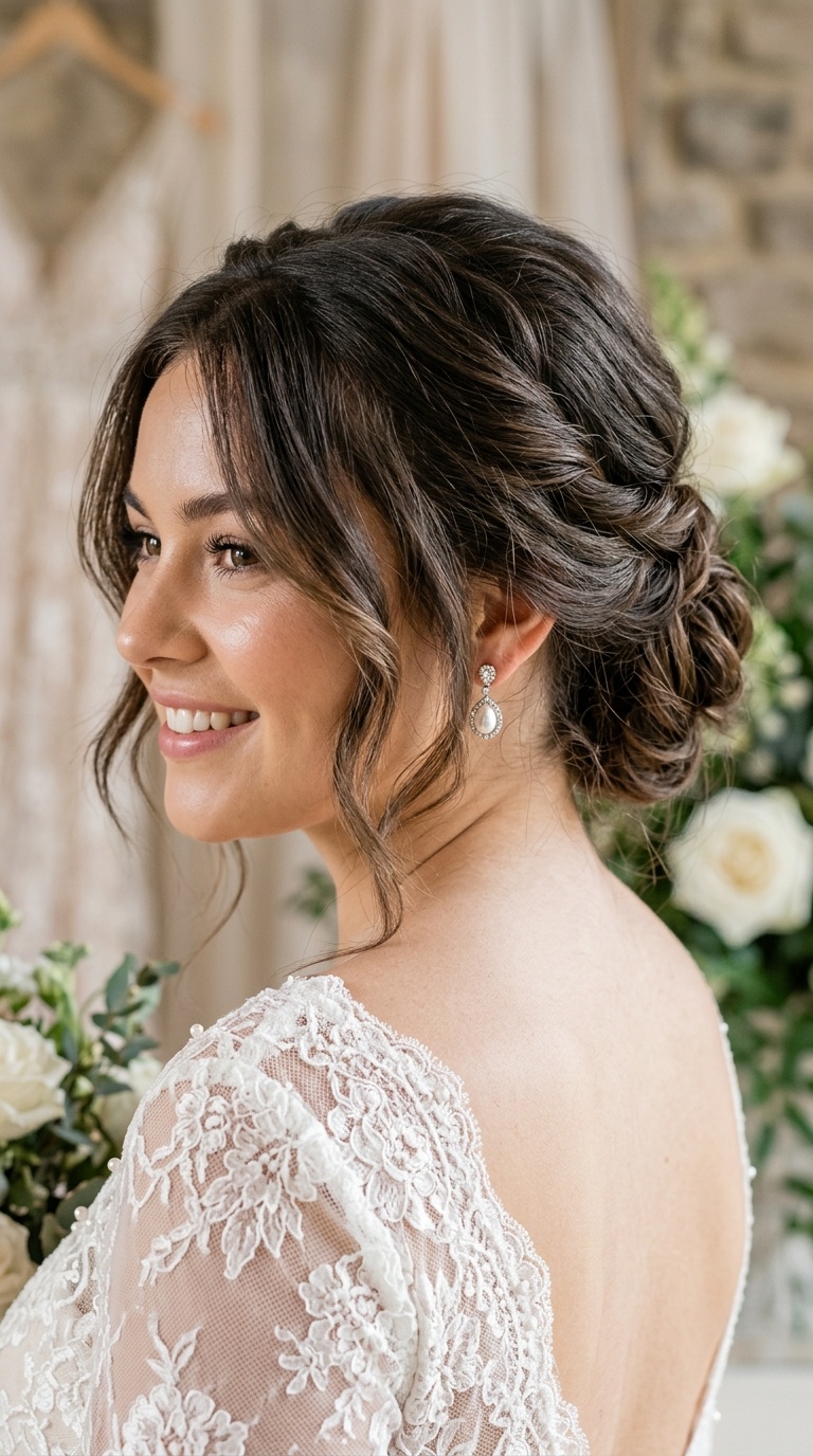 Twisted Low Bun with Soft Texture
