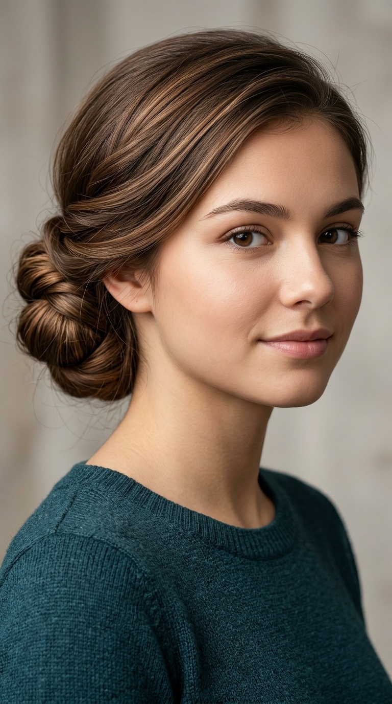 Twisted Low Chignon
