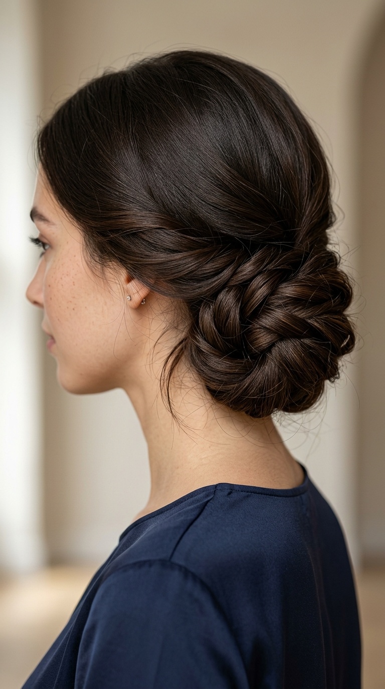 Twisted Low Chignon