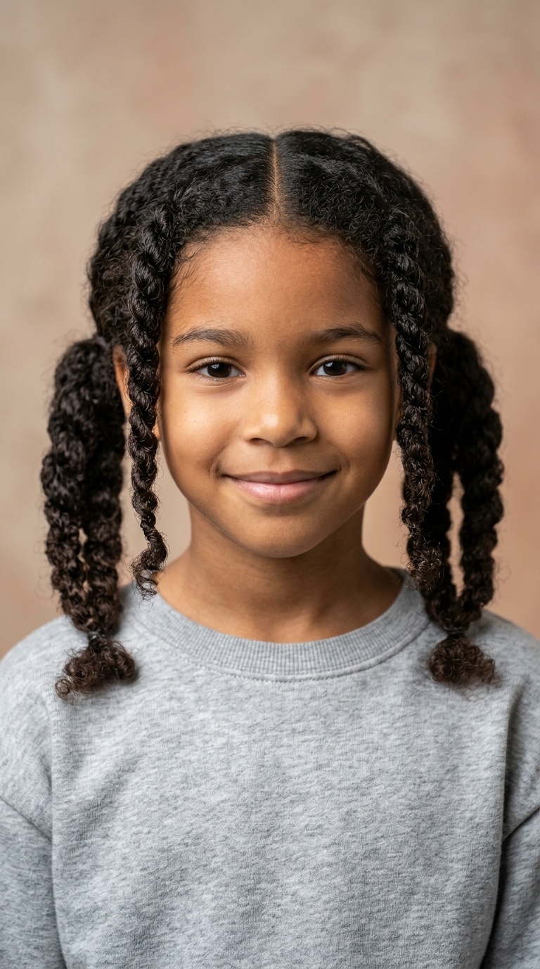 Twisted Low Pigtails