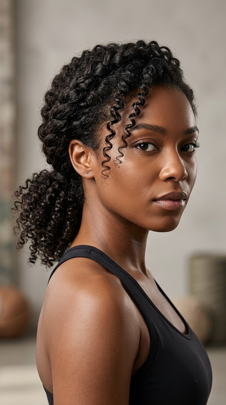 Twisted Low Ponytail
