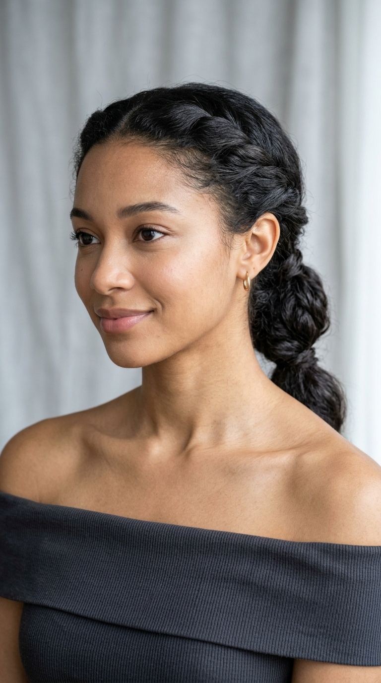 Twisted Low Ponytail