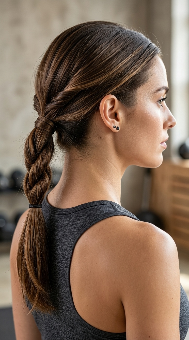 Twisted Low Ponytail