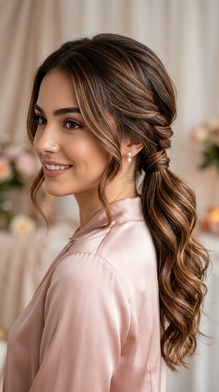 Twisted Low Ponytail