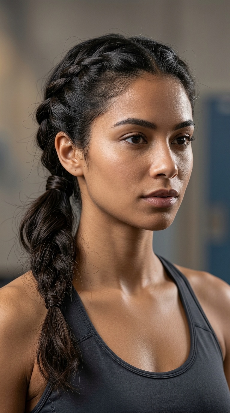 Twisted Low Ponytail