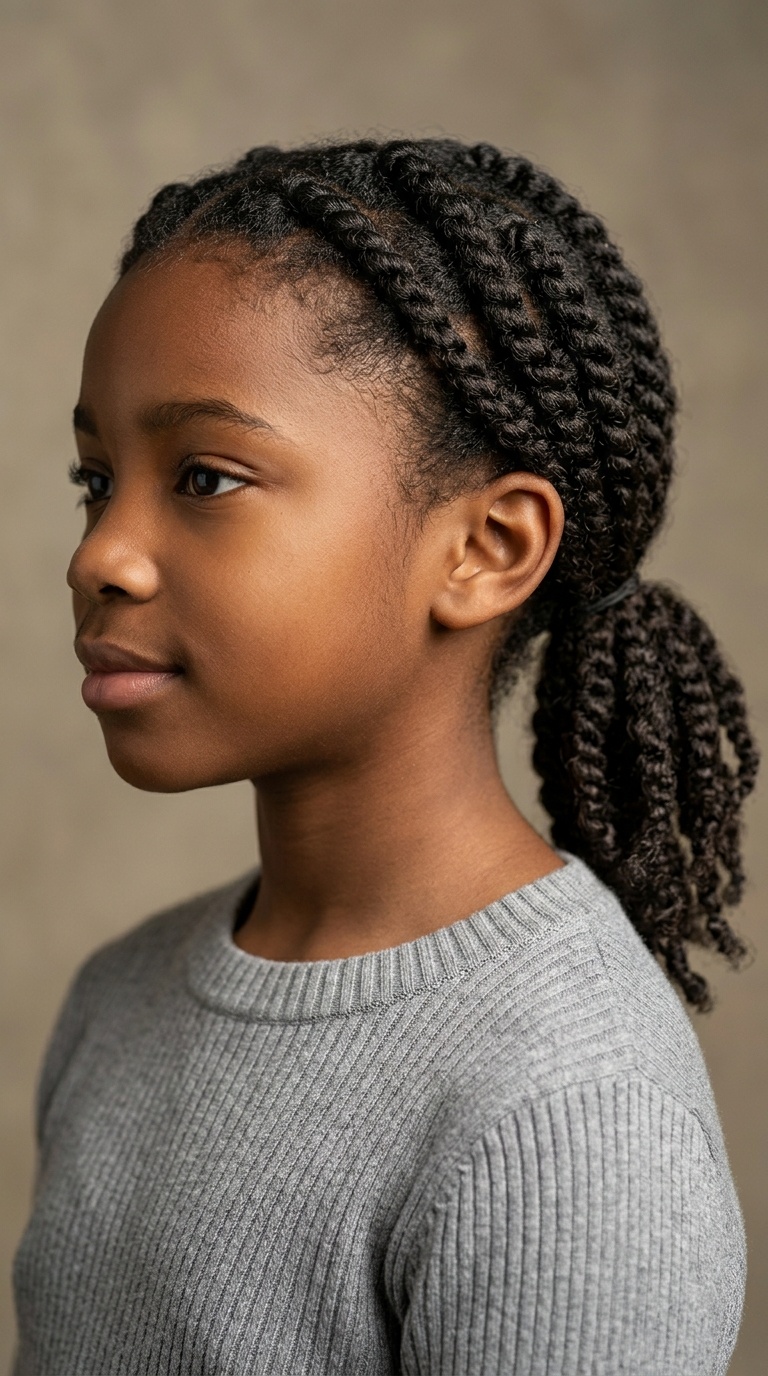Twisted Low Ponytail