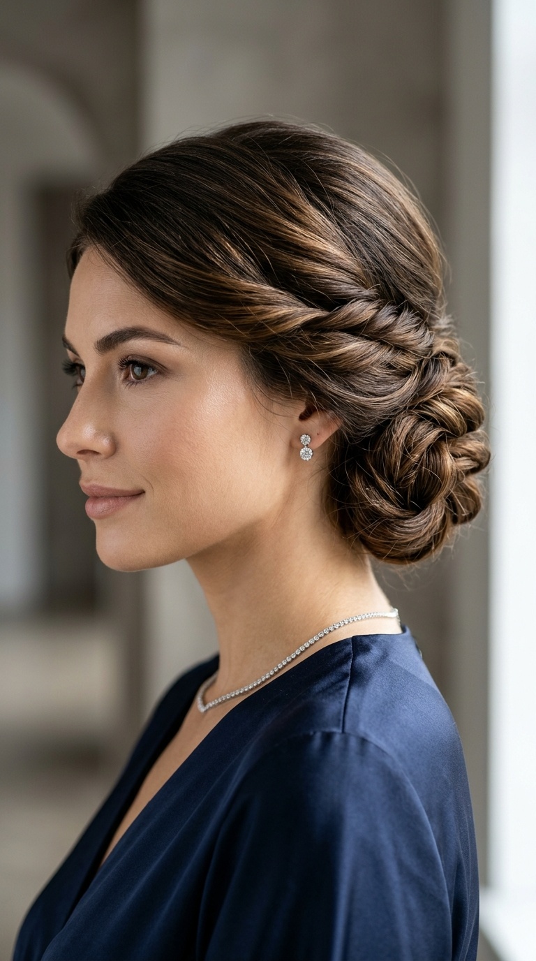 Twisted Low Updo