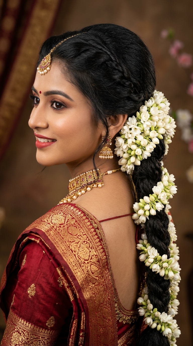 Twisted Rope Braid with Mogra