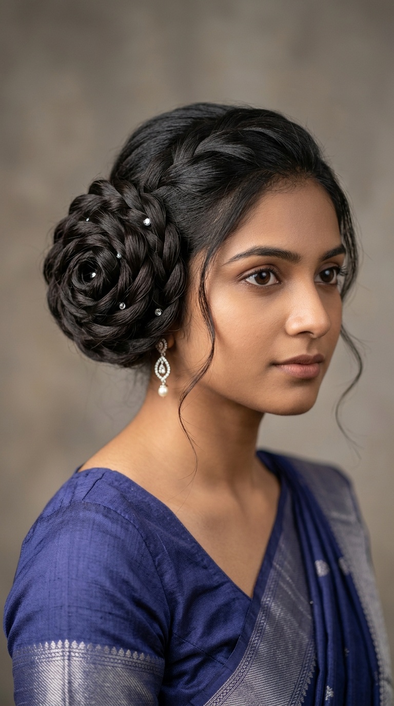 Twisted Rose Bun