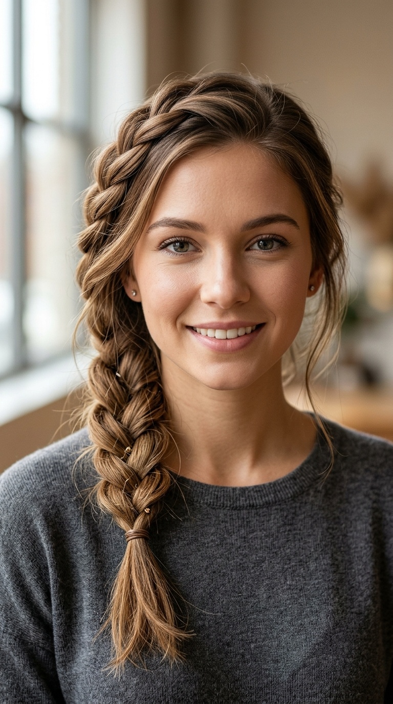 Twisted Side Braid