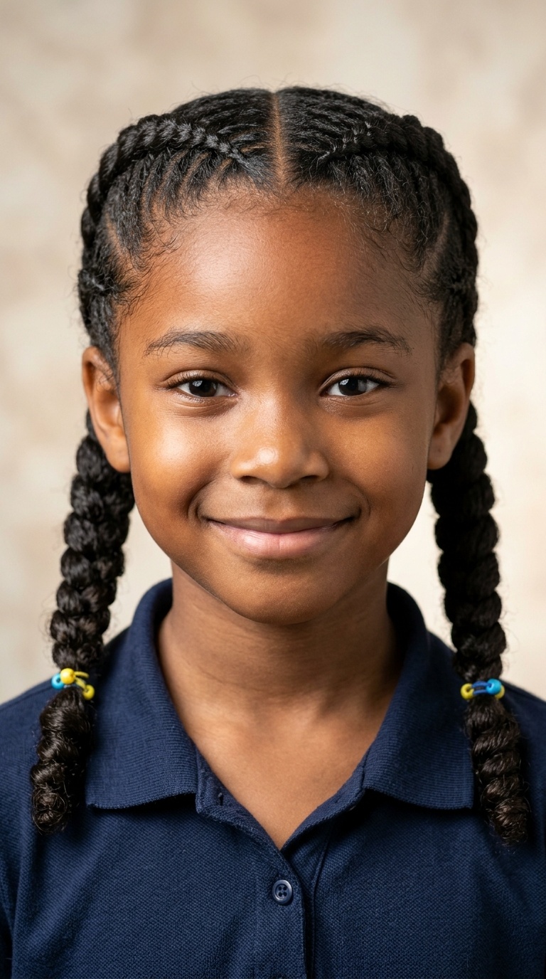 Two Braided Pigtails