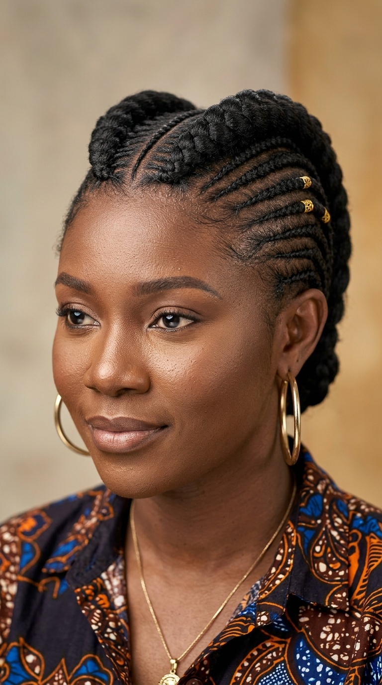 Two Patewo with Side Cornrows