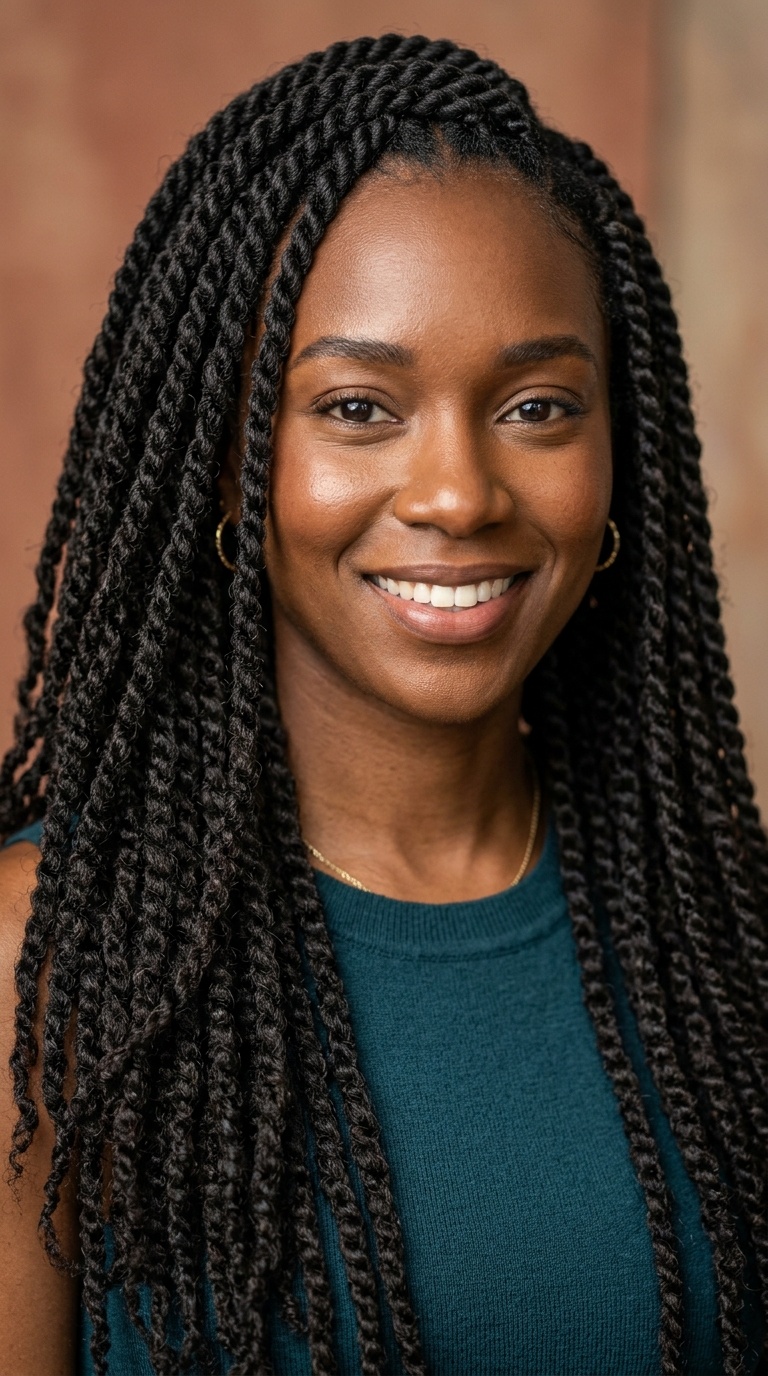 Two-Strand Twisted Long Locks