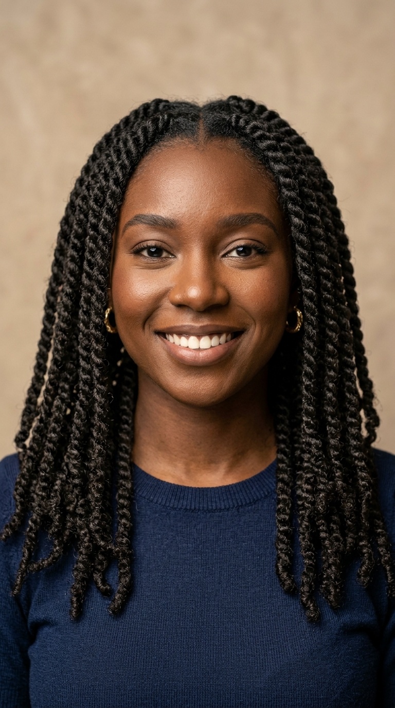 Two-Strand Twists on Natural Hair