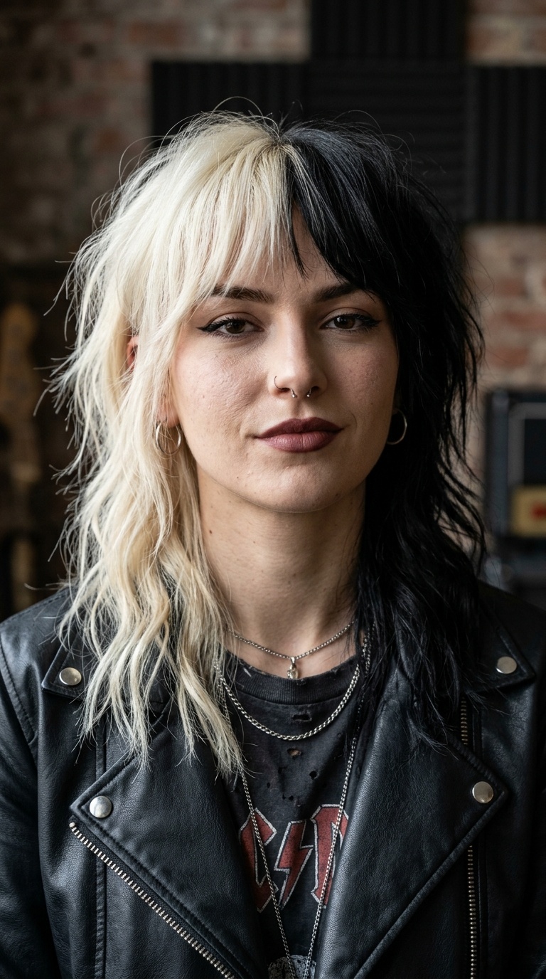Two-Tone Split Dye Shag