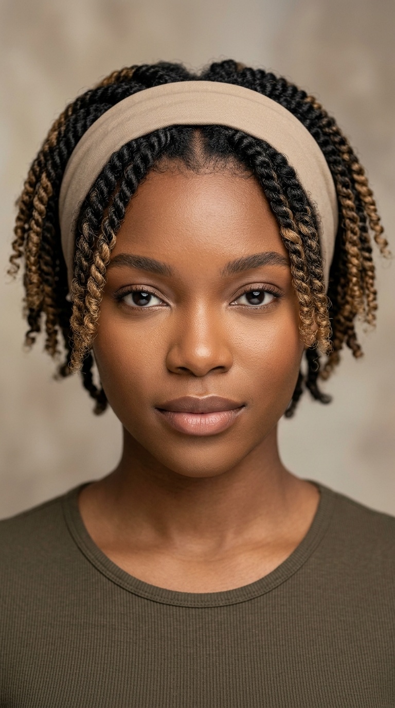 Two-Tone Twists with a Neutral Beige Band
