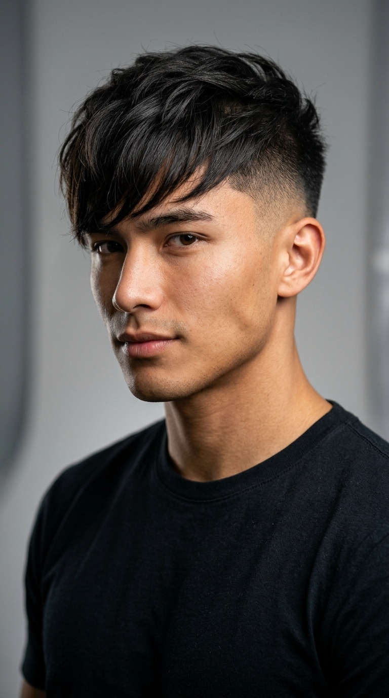 Undercut with Long Fringe