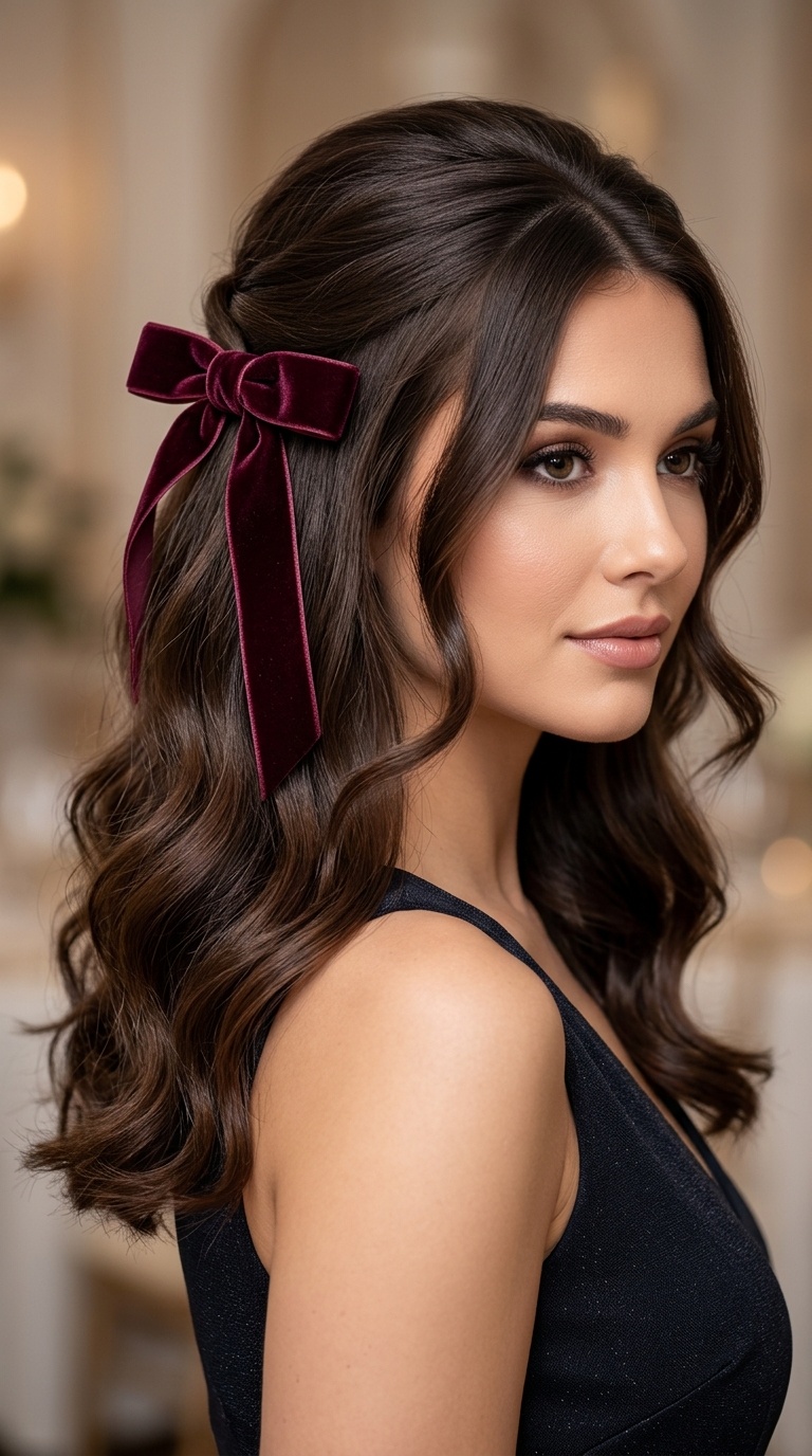 Velvet Ribbon Bow Style