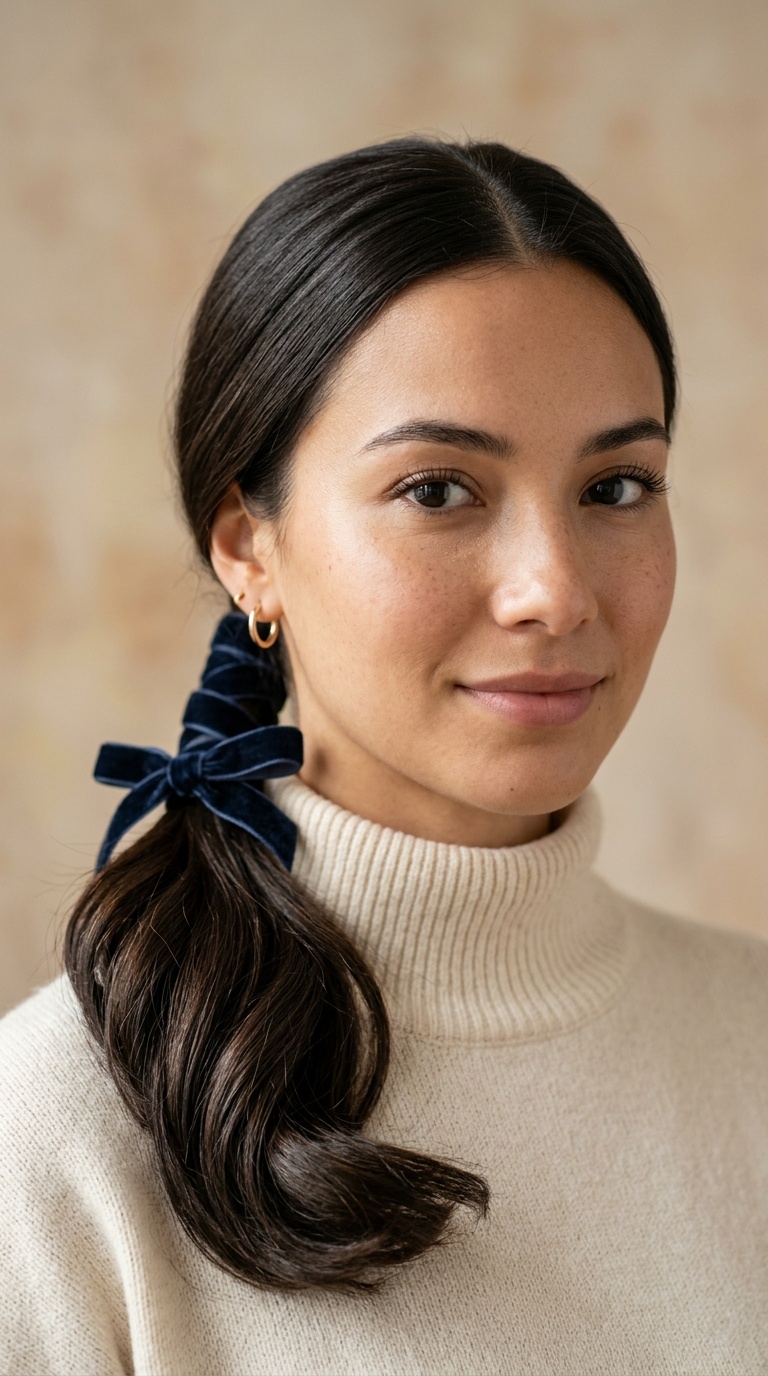 Velvet Ribbon Ponytail