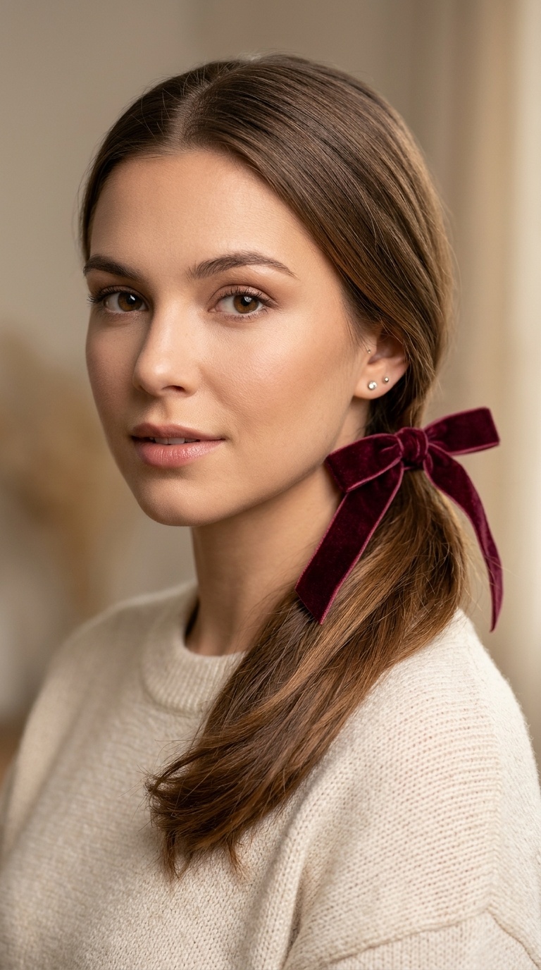 Velvet Ribbon Ponytail