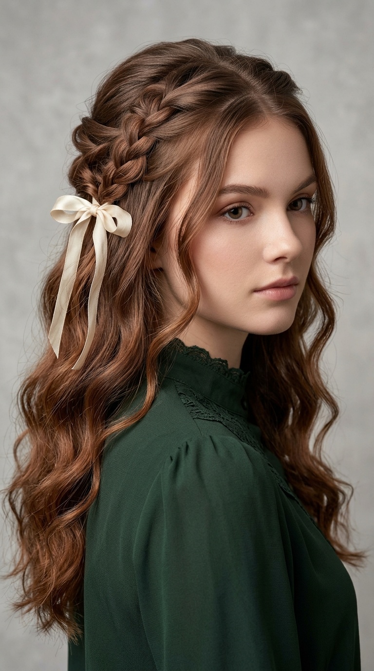 Victorian-Inspired Half-Up