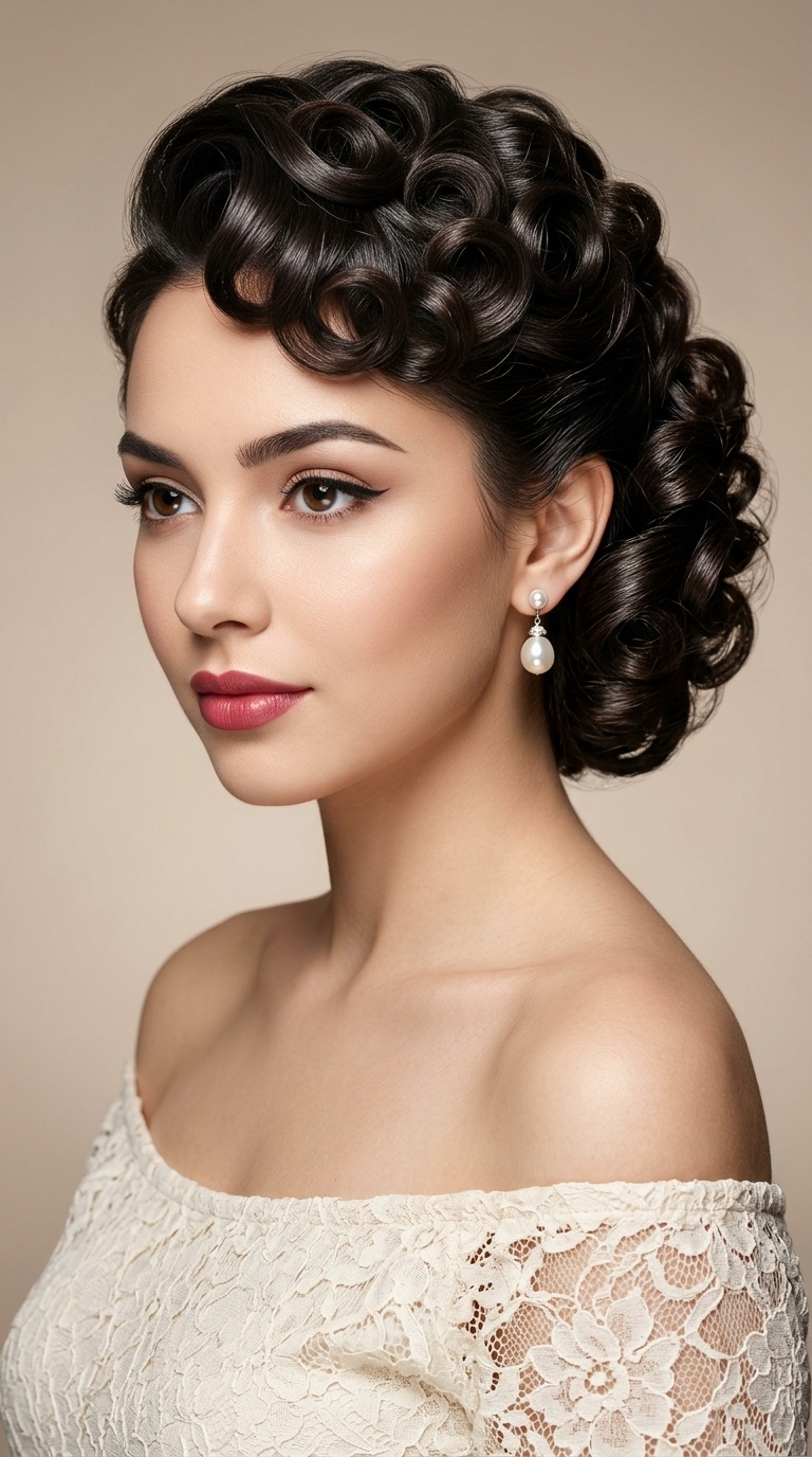 Vintage-Inspired Pin-Up Curls