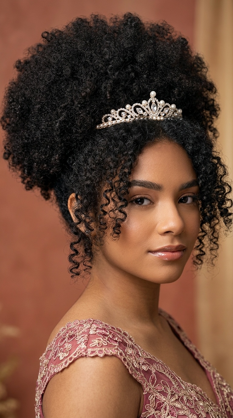 Voluminous Afro or Natural Texture