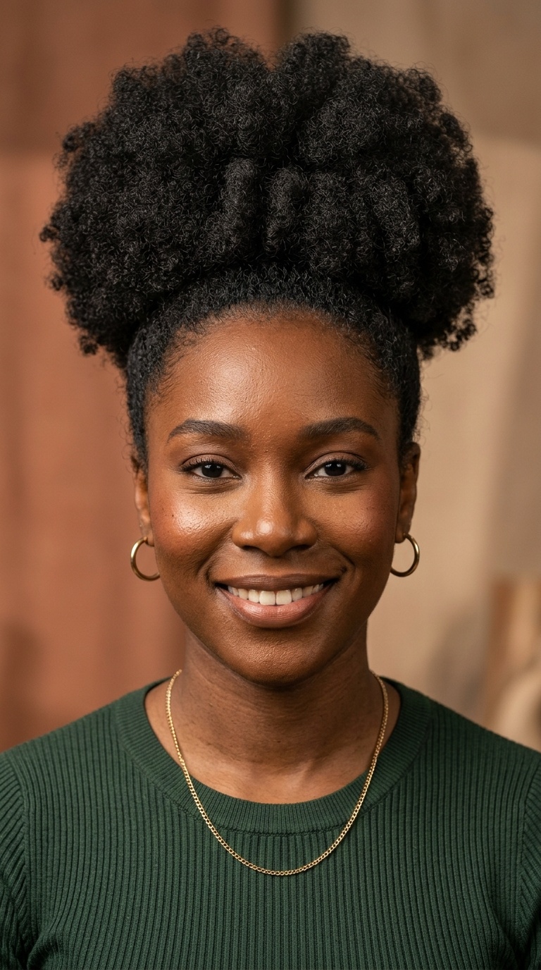 Voluminous Afro Puff