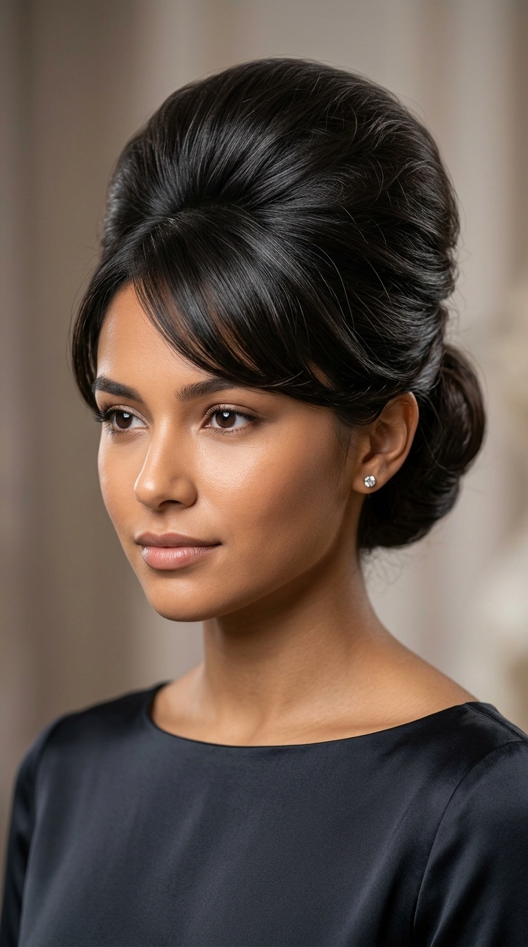 Voluminous Beehive Inspired Updo