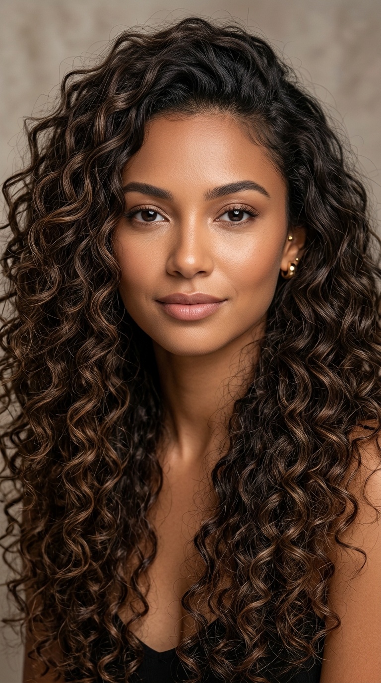 Voluminous Cascading Curls