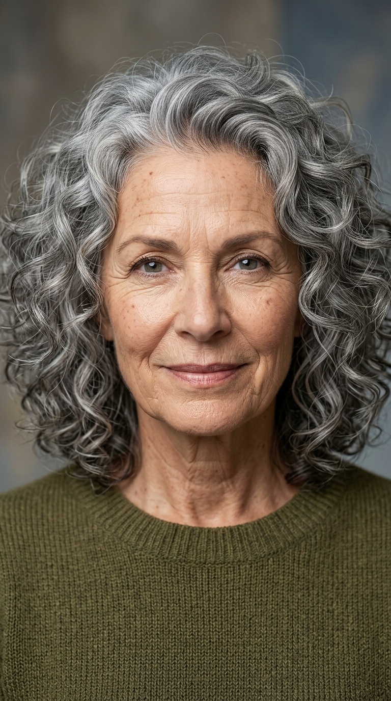 Voluminous Curly Lob (Long Bob)