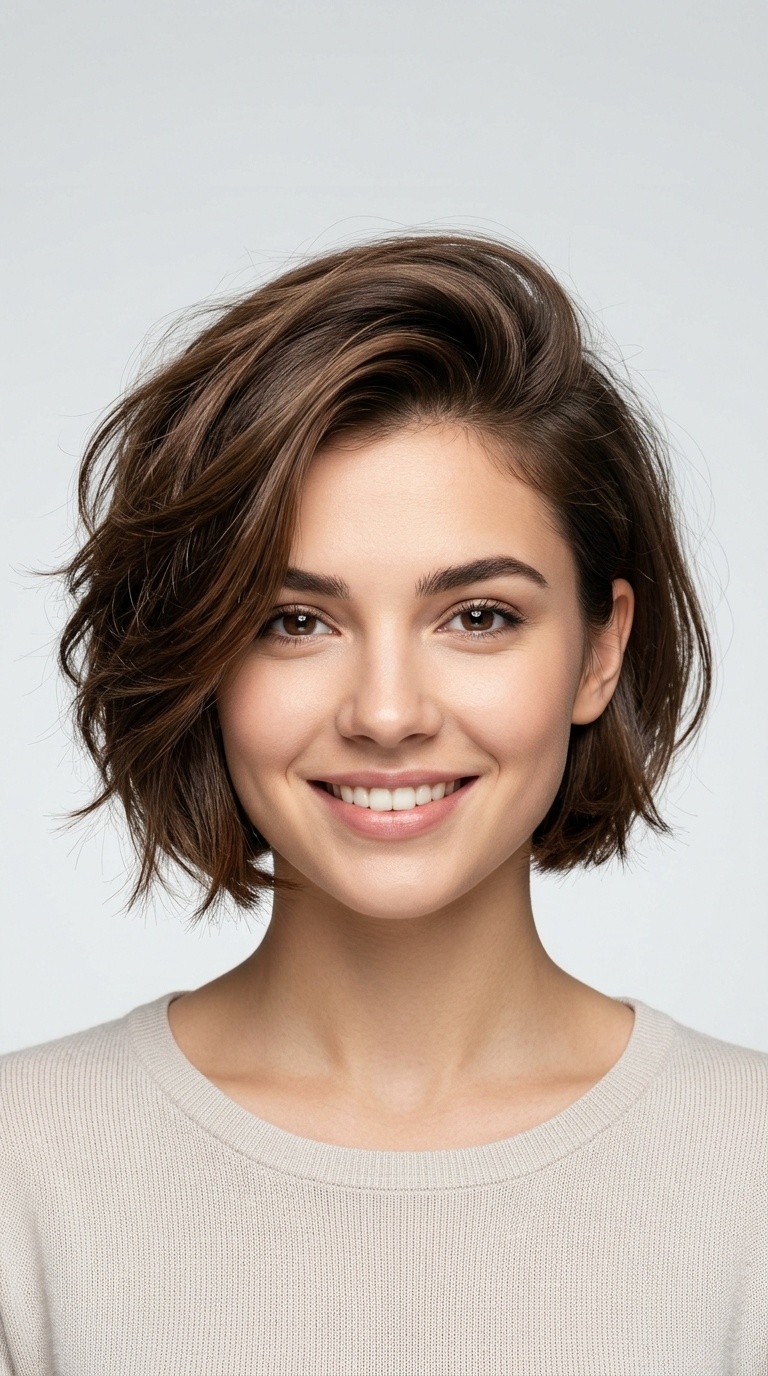Voluminous Deep Side Part
