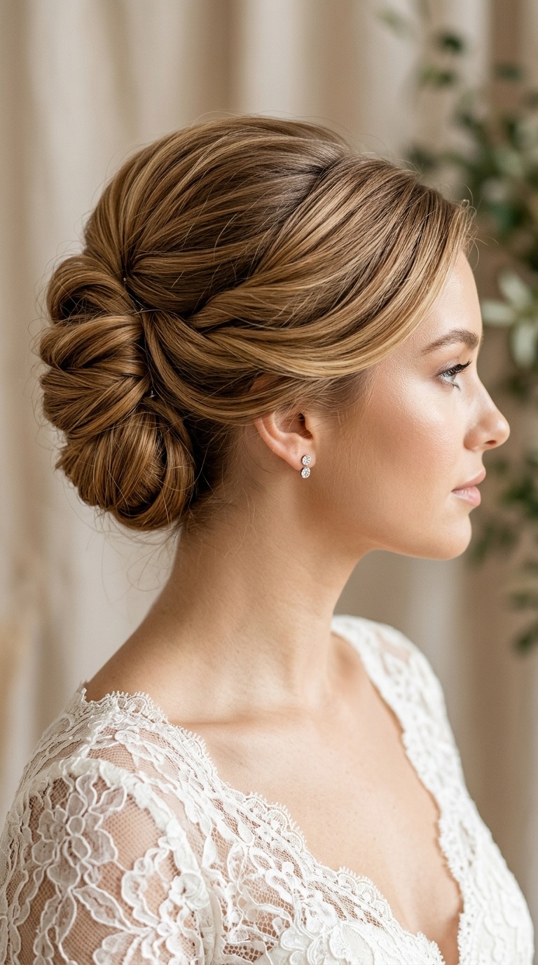 Voluminous French Twist Chignon