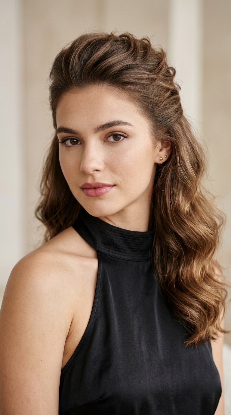 Voluminous Half-Up, Half-Down