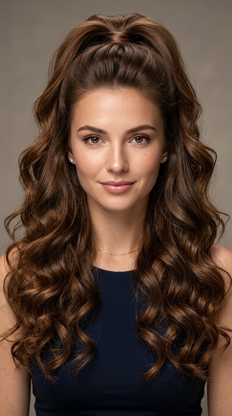 Voluminous Half-Up Half-Down