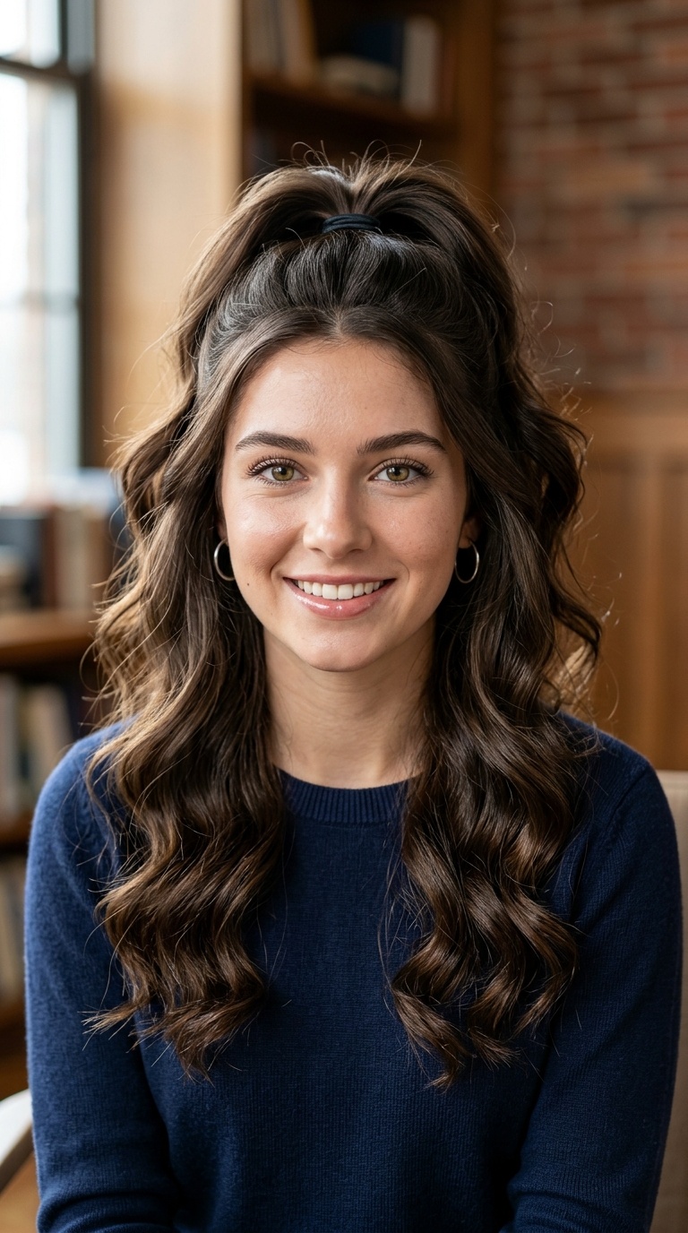 Voluminous Half-Up, Half-Down