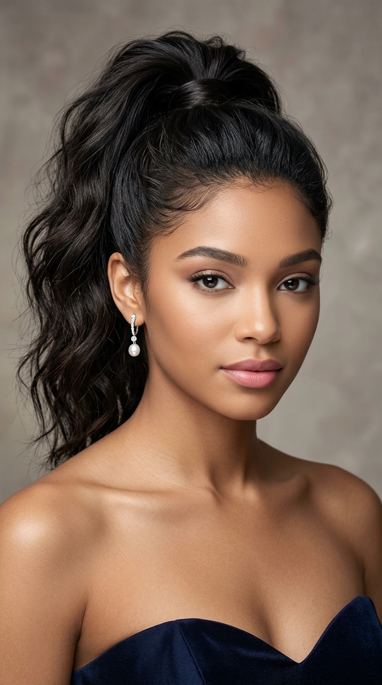 Voluminous High Ponytail