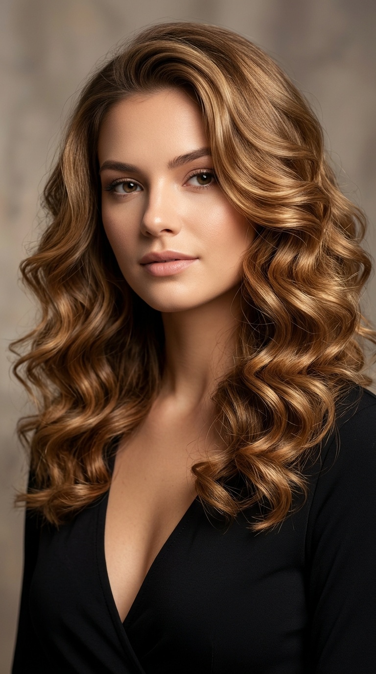 Voluminous Hollywood Curls