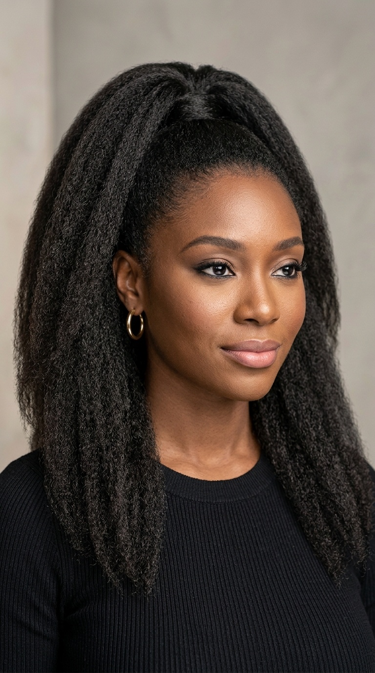 Voluminous Kinky Straight Pony