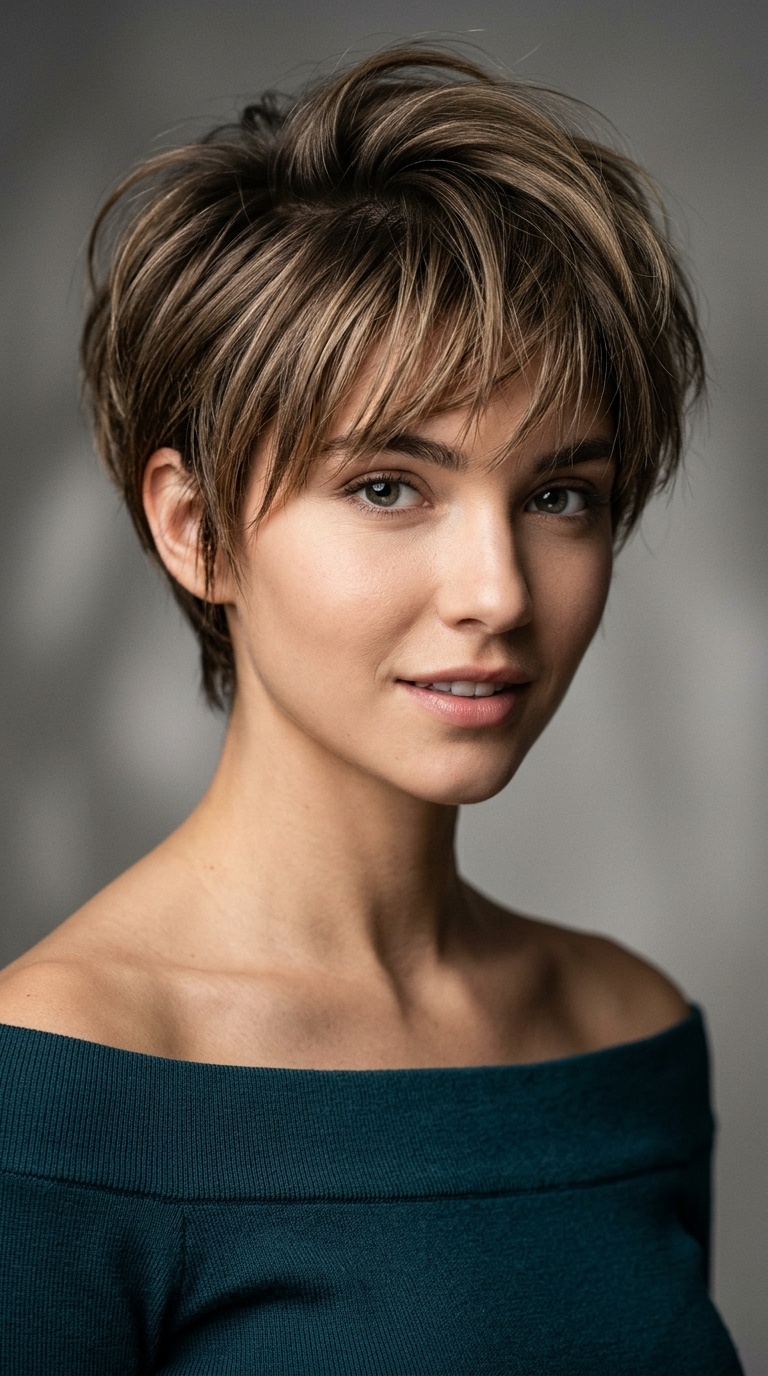 Voluminous Pixie Cut