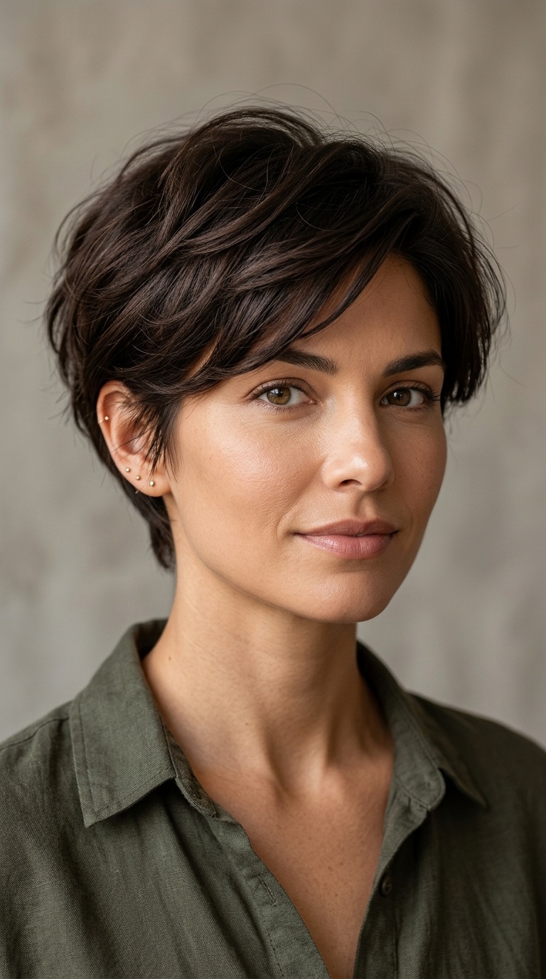 Voluminous Pixie with Tapered Sides