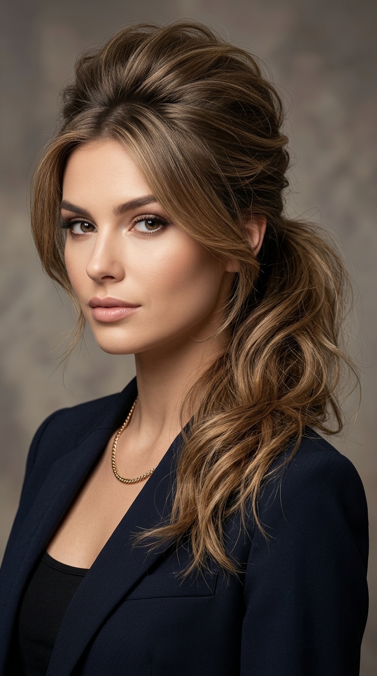 Voluminous Retro Bardot Ponytail