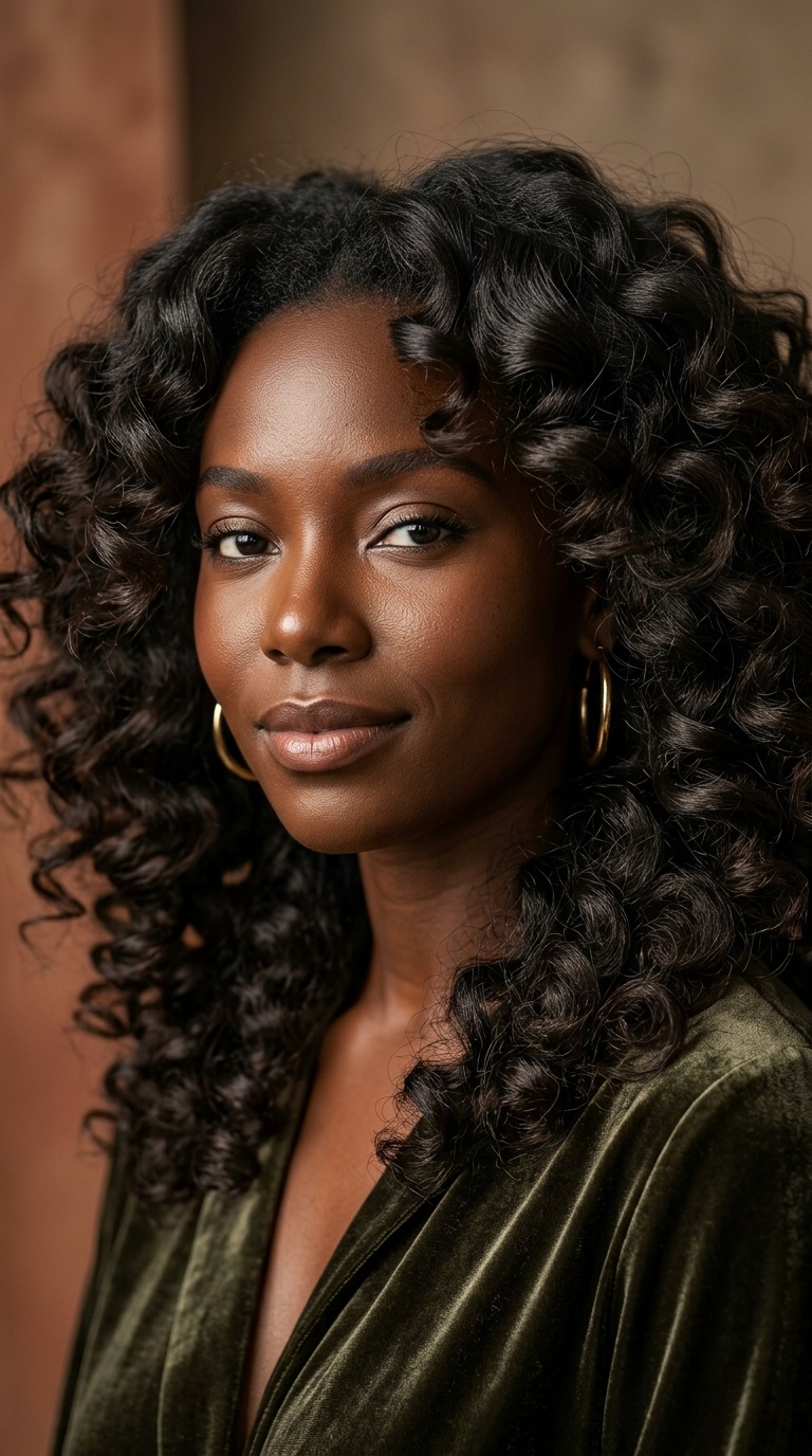 Voluminous Roller Set Curls