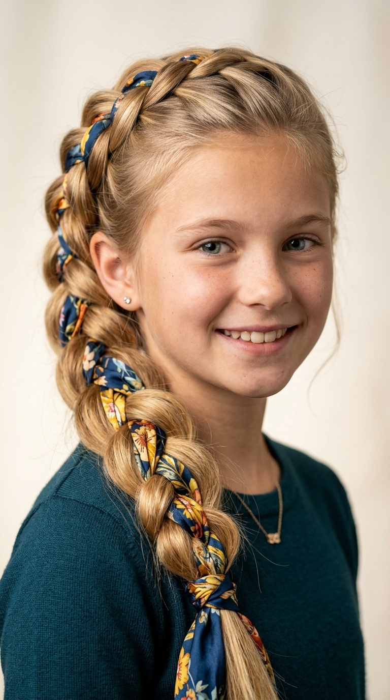 Voluminous Scarf Braid
